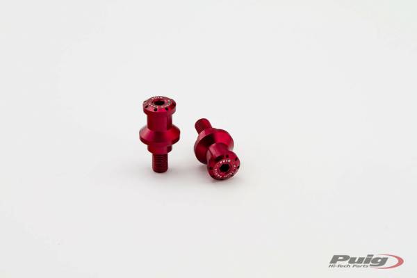 PUIG - SWINGARM SPOOLS HI-TECH 10MM RED 2/PK - Image 1