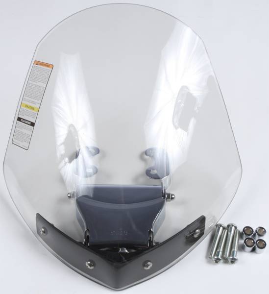 NATIONAL CYCLE - GLADIATOR WINDSHIELD W/CHROME MOUNTS (LIGHT TINT) - Image 1