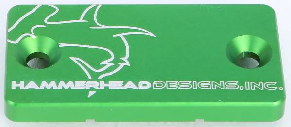 HAMMERHEAD - MASTER CYLINDER COVER FRONT GREEN - Image 1