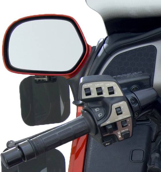 NATIONAL CYCLE - WING DEFLECTORS MIRROR MOUNT DARK SMOKE - Image 1