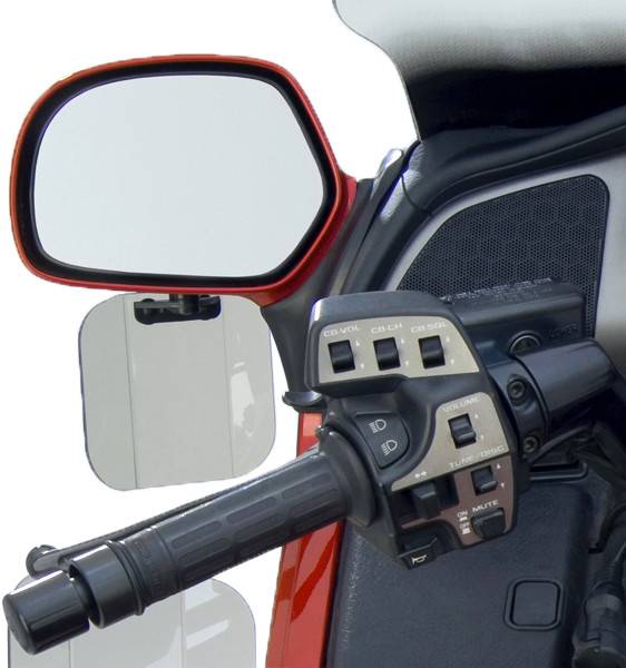 NATIONAL CYCLE - WING DEFLECTORS MIRROR MOUNT LIGHT SMOKE - Image 1