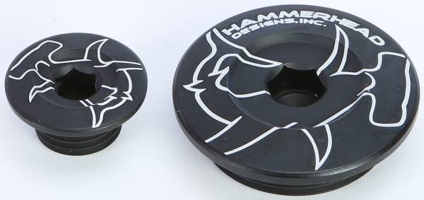 HAMMERHEAD - ENGINE PLUGS BLACK CRF250R/450R CRF150R - Image 1