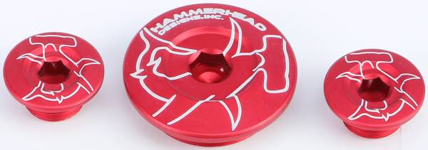 HAMMERHEAD - ENGINE PLUGS RED CRF250R '04-09 - Image 1