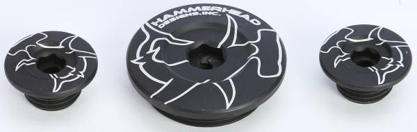 HAMMERHEAD - ENGINE PLUGS BLACK CRF250R '04-09 - Image 1