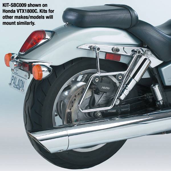 NATIONAL CYCLE - CRUISELINER SADDLEBAGS MOUNTING HARDWARE CHROME - Image 1