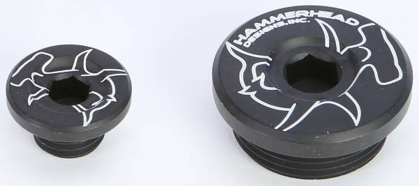 HAMMERHEAD - ENGINE PLUGS BLACK KX250F '04-10 - Image 1