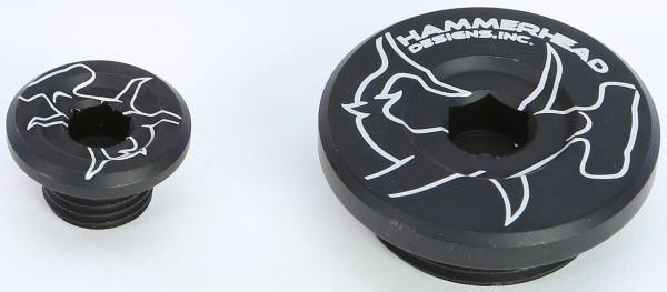 HAMMERHEAD - ENGINE PLUGS BLACK RMZ250 '07-13 RMZ450 '05-13 - Image 1