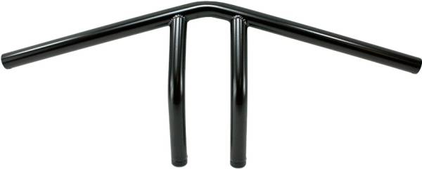 TC BROS - 1" WHISKEY HANDLEBARS BLACK DIMPLED - Image 1