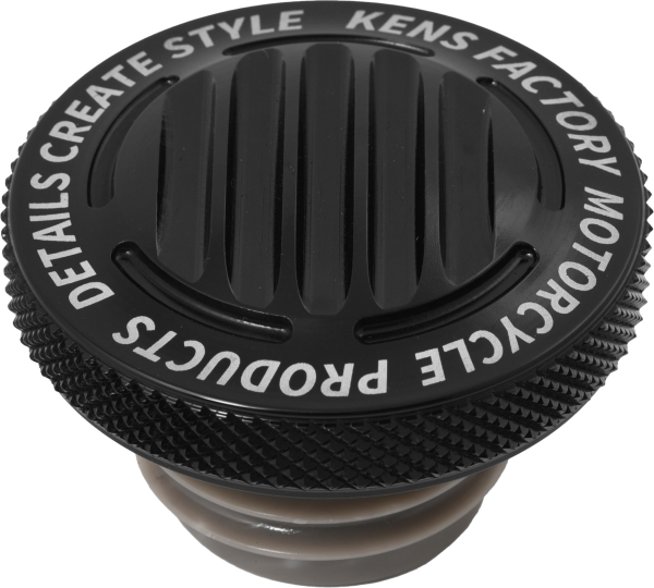 KENS FACTORY - NX LVL GAS CAP FINNED BLACK RACHET SCREW RH - Image 1