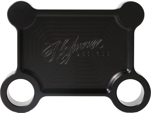 HOFMANN DESIGNS - H/D BILLET PULL BACK PLATE BLACK BATWING - Image 1