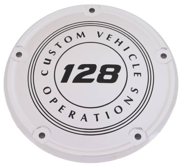 CUSTOM ENGRAVING - 6   M8 SOFTAIL DERBY COVER 128 CVO CHROME - Image 1