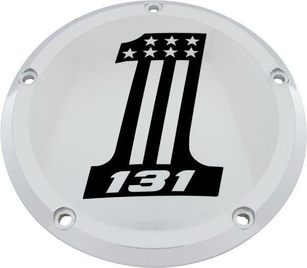 CUSTOM ENGRAVING - 6   M8 SOFTAIL DERBY COVER 131 CHROME - Image 1