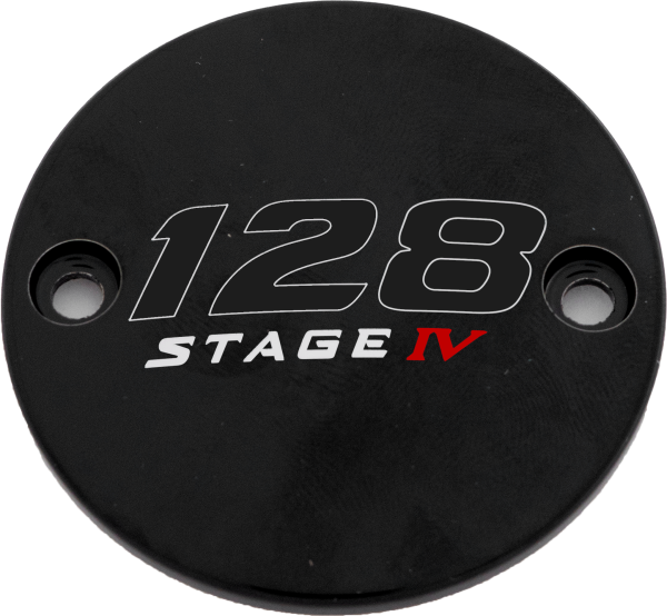 CUSTOM ENGRAVING - M8 TIMER COVER 128 STAGE IV BLACK - Image 1