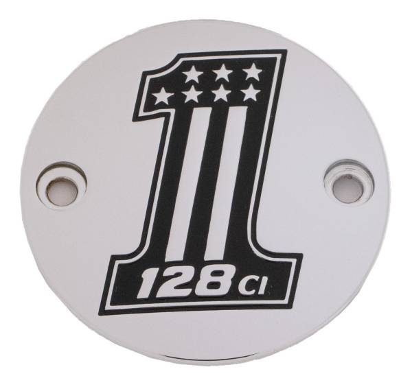 CUSTOM ENGRAVING - M8 TIMER COVER 128 CHROME - Image 1