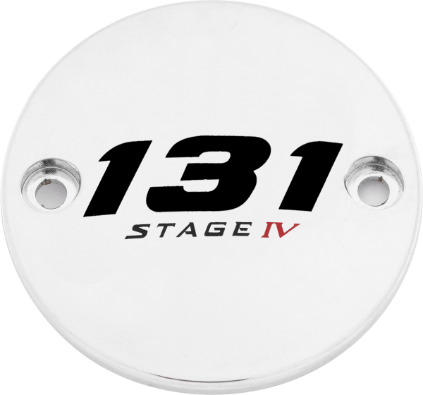 CUSTOM ENGRAVING - M8 TIMER COVER 131 STAGE IV CHROME - Image 1