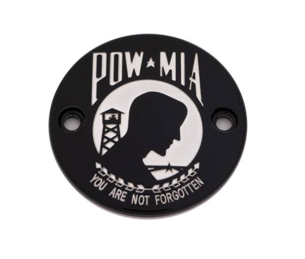 CUSTOM ENGRAVING - M8 TIMER COVER POW-MIA BLACK - Image 1