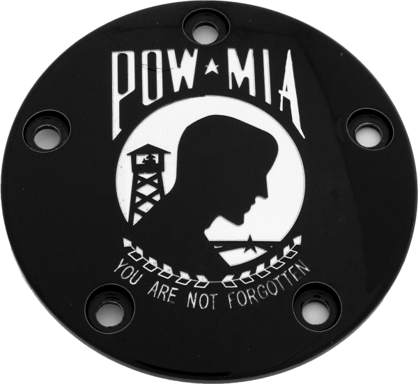 CUSTOM ENGRAVING - TC TIMER COVER POW-MIA BLACK - Image 1