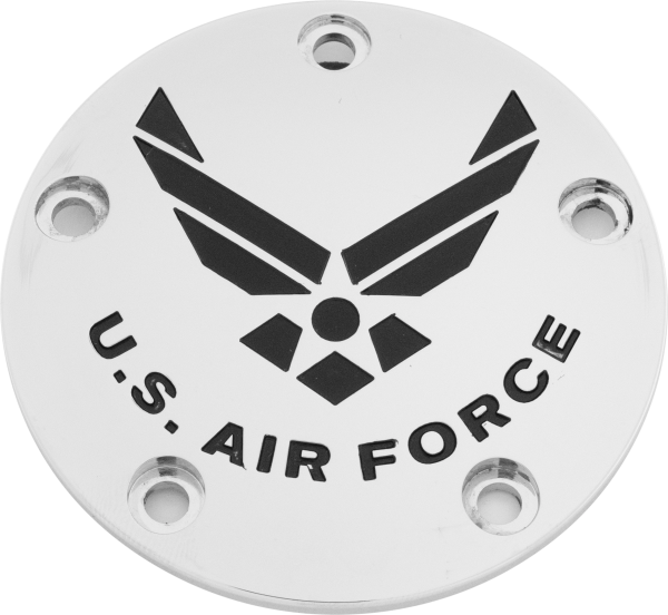 CUSTOM ENGRAVING - TC TIMER COVER AIR FORCE CHROME - Image 1