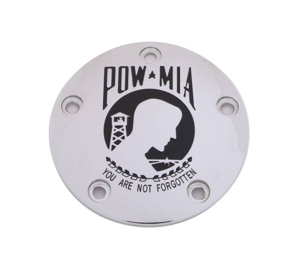 CUSTOM ENGRAVING - TC TIMER COVER POW-MIA CHROME - Image 1