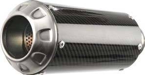 HOTBODIES - MGP EXHAUST SLIP-ON CARBON FIBER CAN STAINLESS END CAP - Image 1