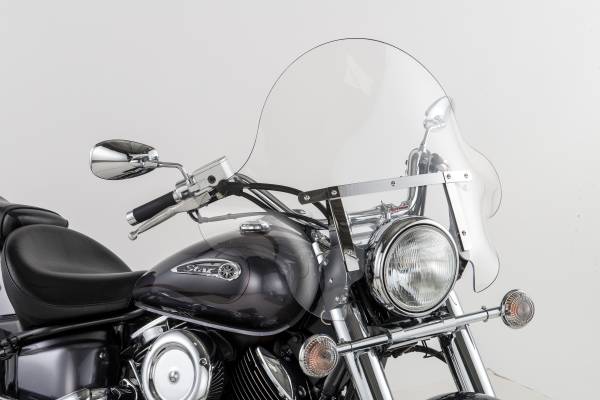 SLIPSTREAMER - SS32 FALCON WINDSHIELD 16" CLEAR/CHROME - Image 1