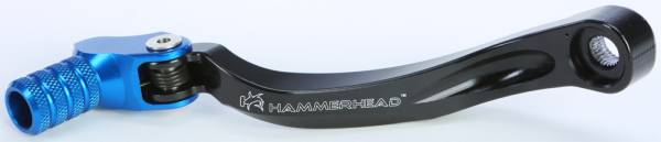 HAMMERHEAD - CNC SHIFT LEVER W/KNURLED TIP BLACK/BLUE +20MM - Image 1