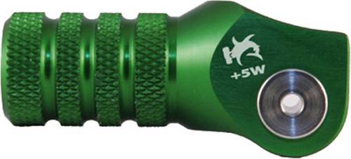 HAMMERHEAD - BILLET SHIFT LEVER OFFSET TIP GREEN +5MM - Image 1