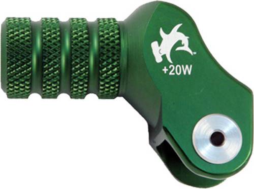 HAMMERHEAD - BILLET SHIFT LEVER OFFSET TIP GREEN +20MM - Image 1