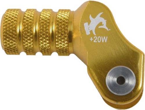 HAMMERHEAD - BILLET SHIFT LEVER OFFSET TIP GOLD +20MM - Image 1