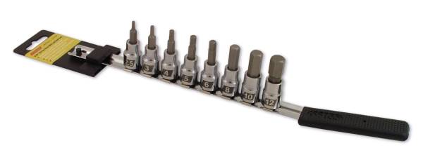 CRUZ TOOLS - SOCKET BIT SET 8PC HEX METRIC - Image 1