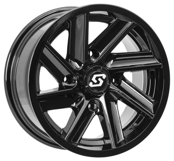 SEDONA - CHOPPER WHEEL 14X7 4/110 5+2 (+10MM) BLACK - Image 1