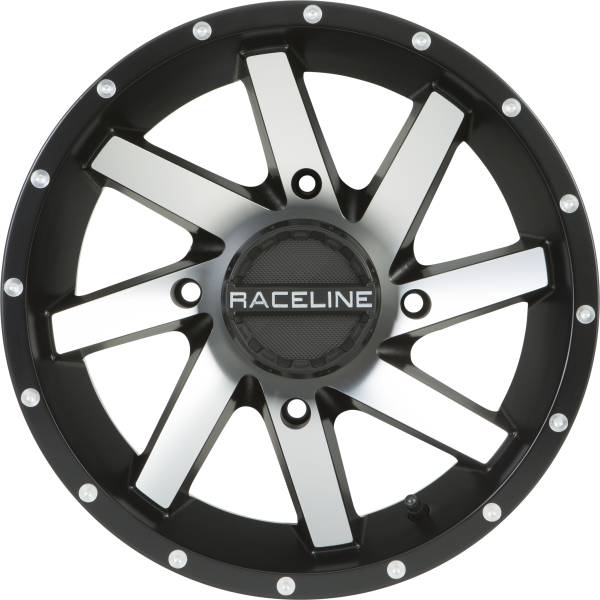 RACELINE - TWIST WHEEL 14X7 4/110 5+2 (+10MM) BLK/MACHINED - Image 1