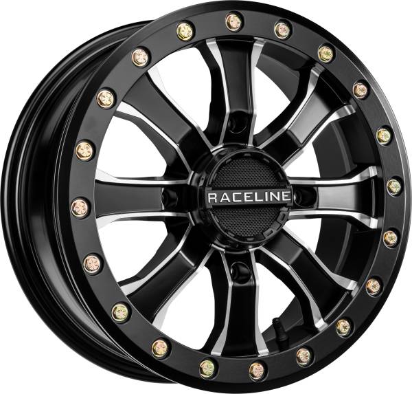 RACELINE - MAMBA BDLK WHEEL 15X6 4/137 5+1 (+40MM) BLK/MACHINED - Image 1