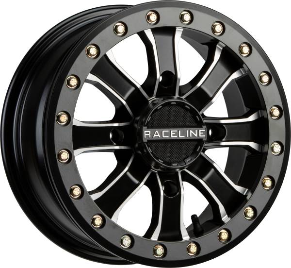 RACELINE - MAMBA BDLK WHEEL 14X6 4/110 5+1 (+40MM) BLK/MACHINED - Image 1