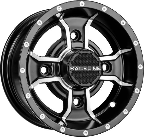 RACELINE - MAMBA SPORT WHEEL 10X5 4/144 3+2 BLK/MACHINED - Image 1