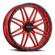 RACELINE - KRANK XL WHEEL 18X7 4/156 3.5+3.5 (0MM) BLK/RED - Image 1