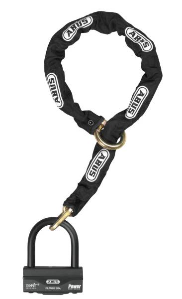 ABUS - GRANIT 58 12KS LOCK & CHAIN BLACK - Image 1