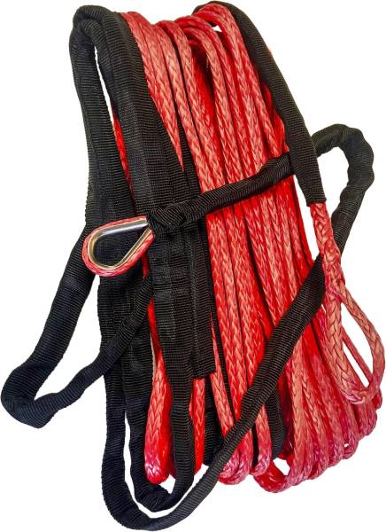 OPEN TRAIL - SYNTHETIC WINCH ROPE 3/16" DIAMETER X 50 FT. RED - Image 1