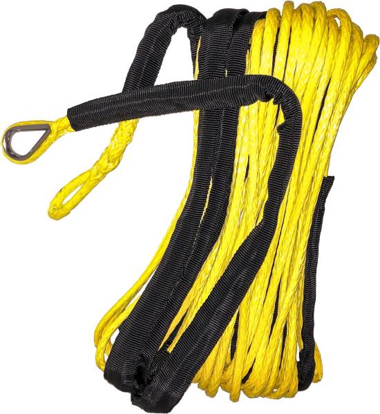 OPEN TRAIL - SYNTHETIC WINCH ROPE 3/16" DIAMETER X 50 FT. YELLOW - Image 1