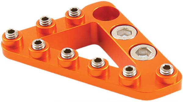 HAMMERHEAD - ALUMINUM REAR BRAKE LEVER TIP ORANGE - Image 1