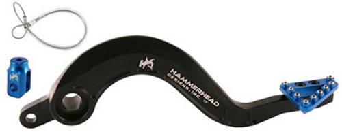 HAMMERHEAD - REAR BRAKE LEVER KIT ROTATING TIP BLACK/BLUE - Image 1