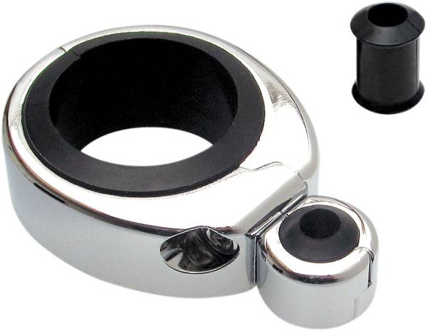 MOTION PRO - CABLE CLAMP 1 1/4"-1 1/2" SINGLE THR/CLU CHROME - Image 1