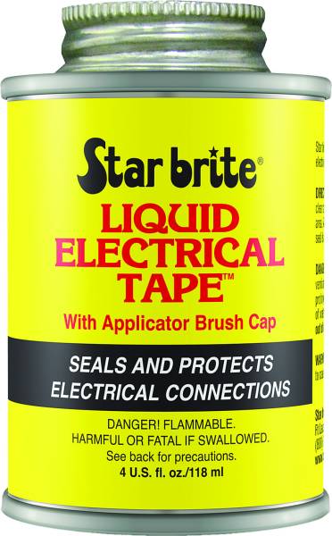 STAR BRITE - LIQUID ELECTRICAL TAPE BLACK 4 OZ - Image 1