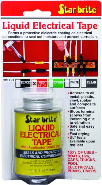 STAR BRITE - LIQUID ELECTRICAL TAPE RED 4 OZ - Image 1