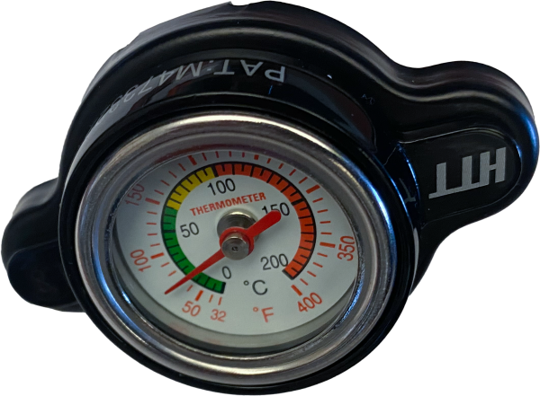 FIRE POWER - RADIATOR CAP W/TEMPERATURE GAUGE - GAS/HUSQ/KTM - Image 1