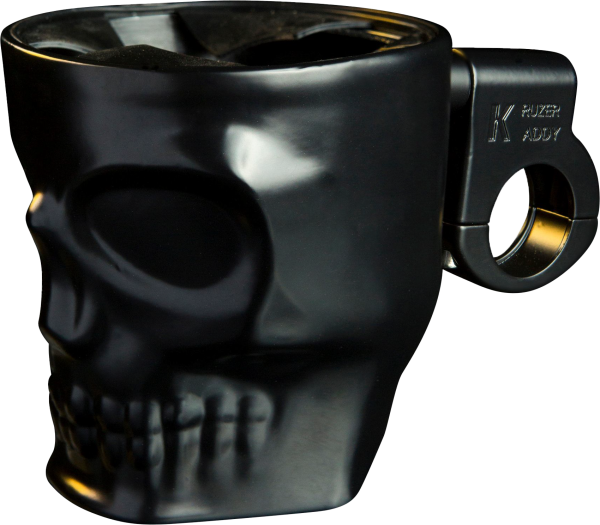 KRUZER KADDY - SKULL BAR MOUNT HOLDER BLACK - Image 1