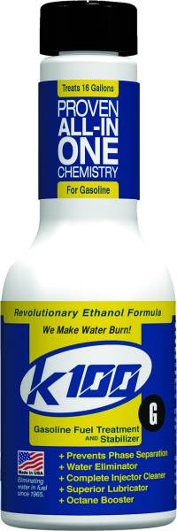 K100 - FUEL TREATMENT GASOLINE 8OZ - Image 1