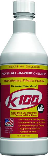 K100 - FUEL TREATMENT GASOLINE W/ENHANCED STABILIZER 32OZ - Image 1