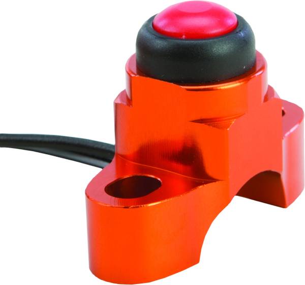 FLY RACING - BILLET SPACESAVER PERCH MOUNT KILL SWITCH ORANGE - Image 1