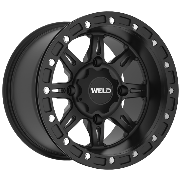 WELD WHEELS - CHEYENNE BEADLOCK SATIN BLK 15X8 4+4 4X137 - Image 1